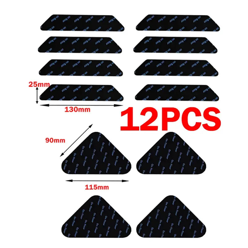 Non Slip Carpet Sticker Patches Reusable Washable Anti Curling Floor Rug Gripper Corner Pad