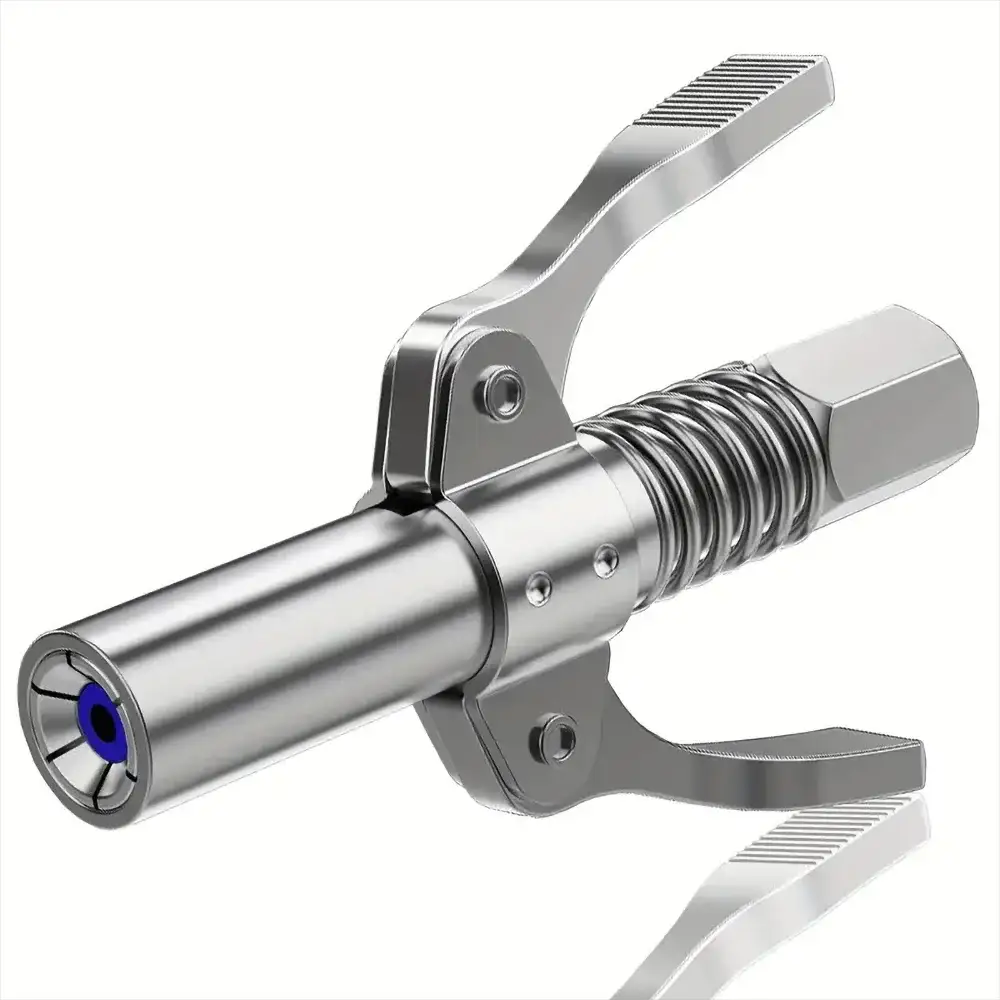 10000 PSI Grease Gun Coupler Quick Release NPTI Style Oil Pump Nozzle Injector for Automotive Car Repair