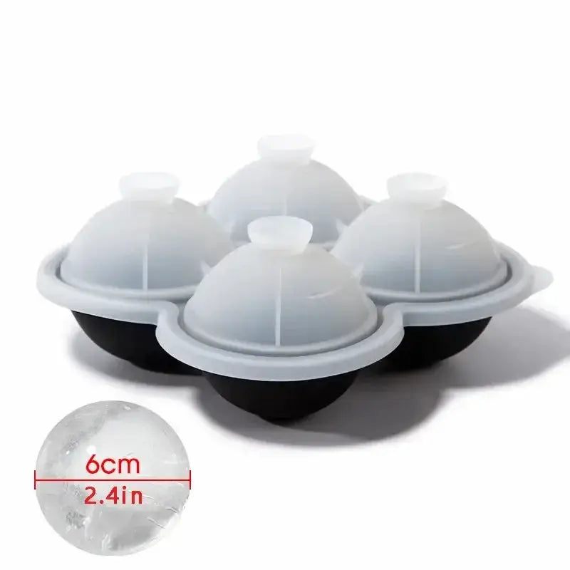 Large Silicone Ice Cube Tray 1pc Easy Release No Leakage for Whiskey Cocktails Juice and Parties