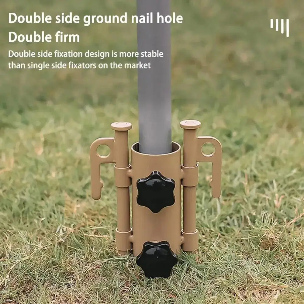 Colorful Ground Holder For Awnings And Tents Windproof Adjustable Steel Pole Support