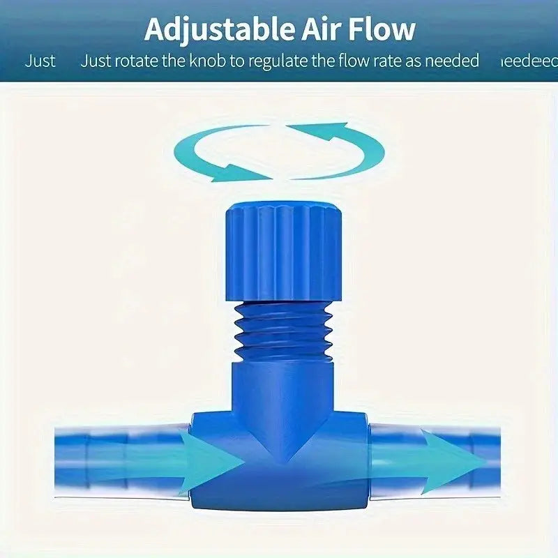Aquarium Air Control Valve Set Of Four Adjustable One Way Air Flow Regulators For Fish Tanks Aeration
