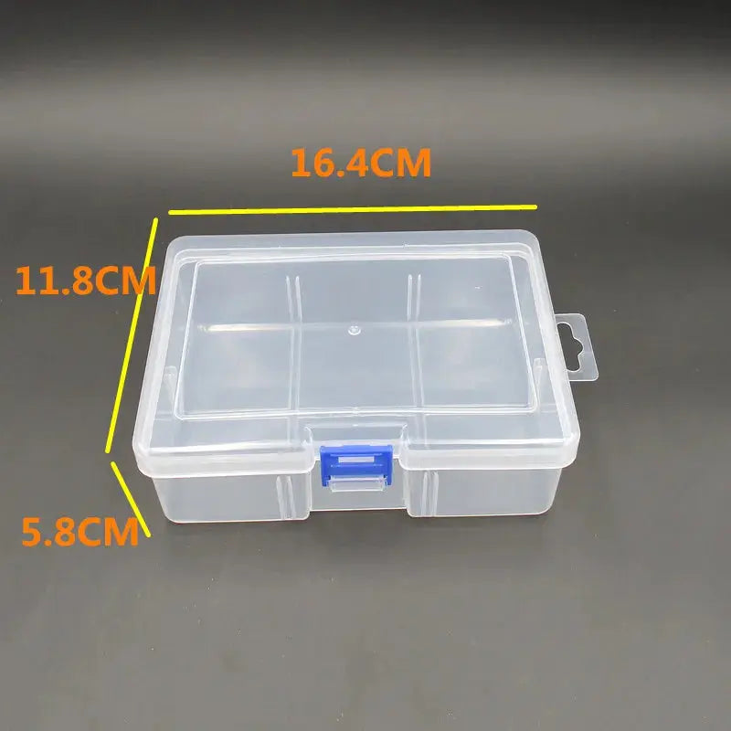 Transparent Plastic Storage Boxes For Jewelry Hardware Accessories Small Clear Organizer Case For Beads Clasps Findings