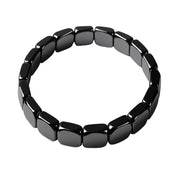 Hematite Bracelet For Men Natural Hematite Stone Beaded Stretch Healing Jewelry Gift For Confidence And Grounding