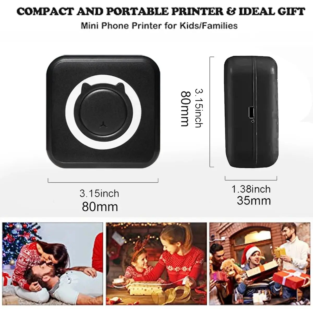 MINI Print 58mm Wireless Bluetooth Thermal Printer For Android IOS