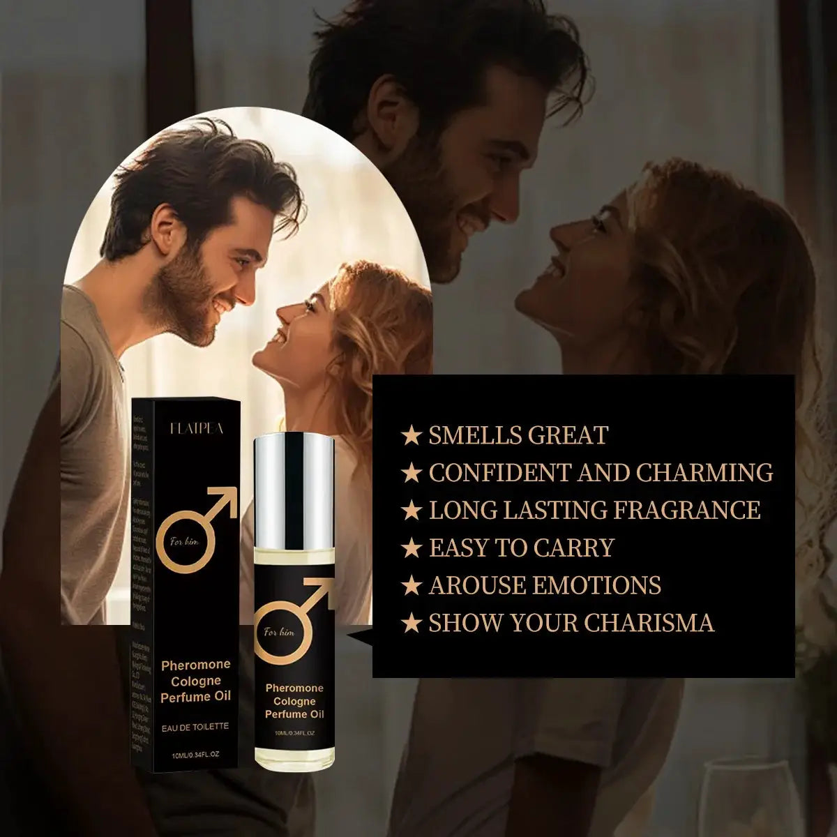 Roll On Pheromone Perfume For Men And Women Long Lasting Fragrant Dating Scent Seductive Aroma For Lovers