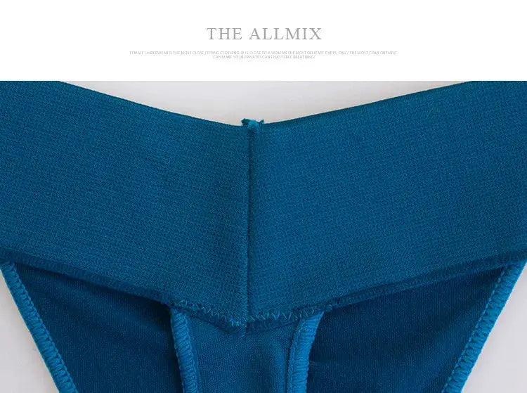 Simples Market women's teal thong underwear with elastic wide waistband