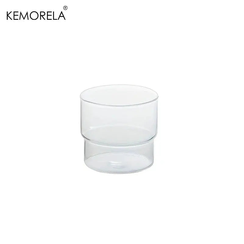 Kemorela 290ml Origami Style Glass Cup Heat Resistant Vintage Drinkware For Coffee Tea Wine Beer And Smoothies