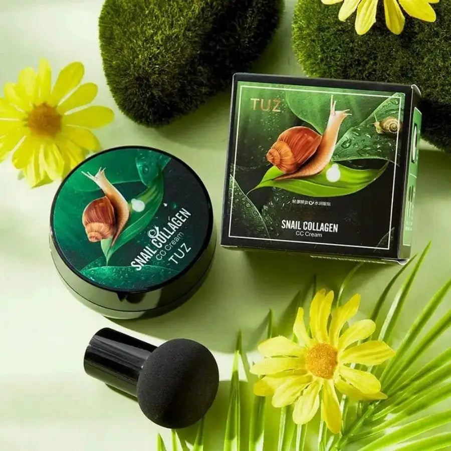 SnailSilk Beauty Snail Collagen BB Cream Mushroom Head Air Cushion CC Cream Hydrates Brightens Waterproof