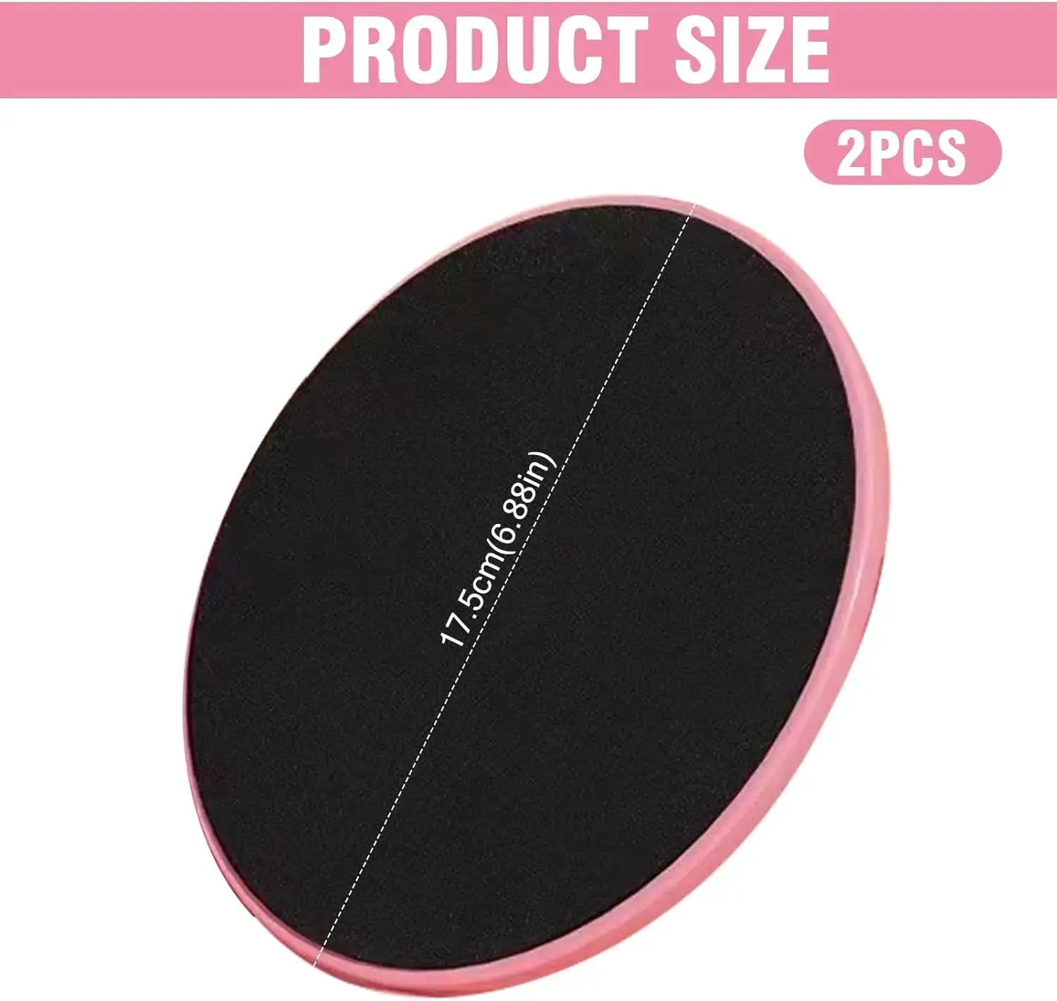2 Pcs Solid Color Yoga Sliding Discs Foot Sliding Pads For Abdominal Core Training And Body Shaping Workout Equipment