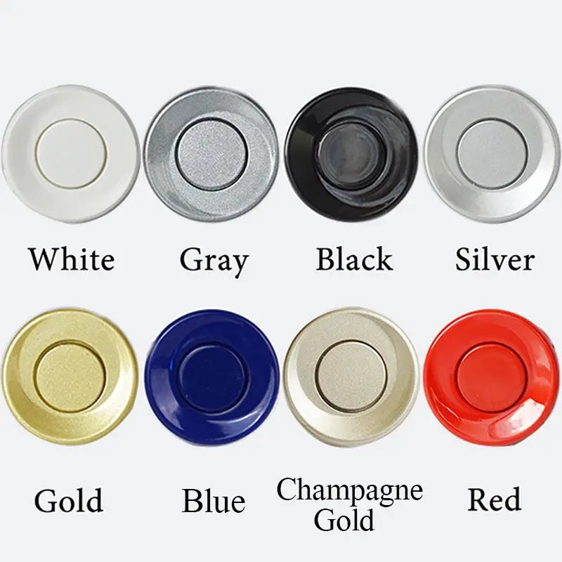Hippcron car LED parking sensor kit with 4 sensors; 8 color options shown.