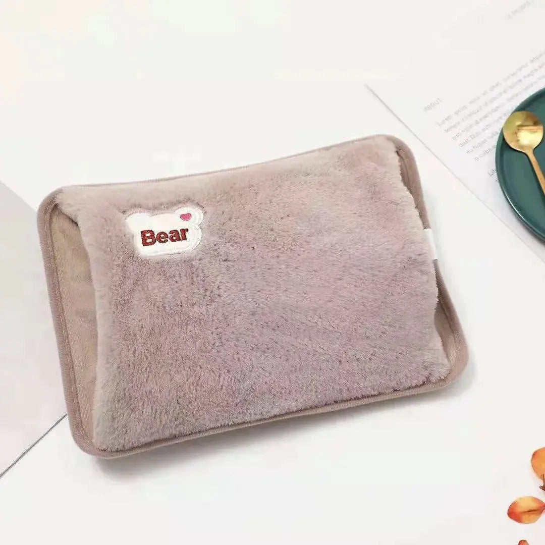 CozyHeat Electric Plush Hot Water Bag Reusable Warm Water Bottle With EU Plug For Quick Winter Heat