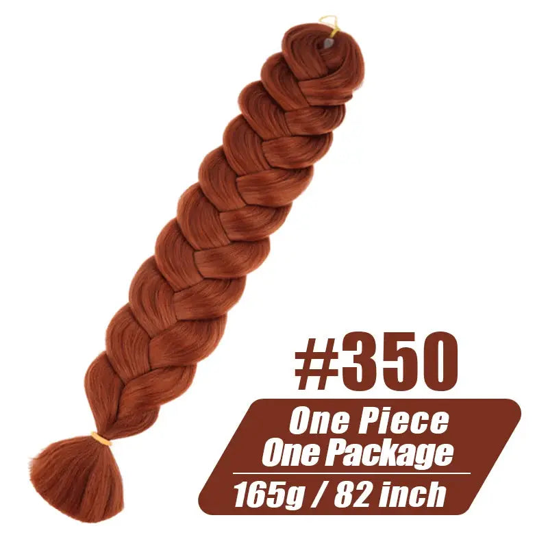 Kanekalon jumbo braiding hair, 82-inch, color #350, 165g, one-piece bundle from Simples Market