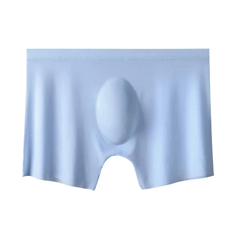 Men's Summer Ice Silk Ultra Thin Breathable Seamless Boxers Briefs Underwear All Day Comfort