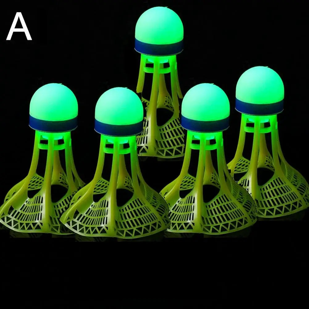 Glow In The Dark LED Badminton Shuttlecocks Windproof Design For Practice And Nighttime Play Pack Options 1 2 5