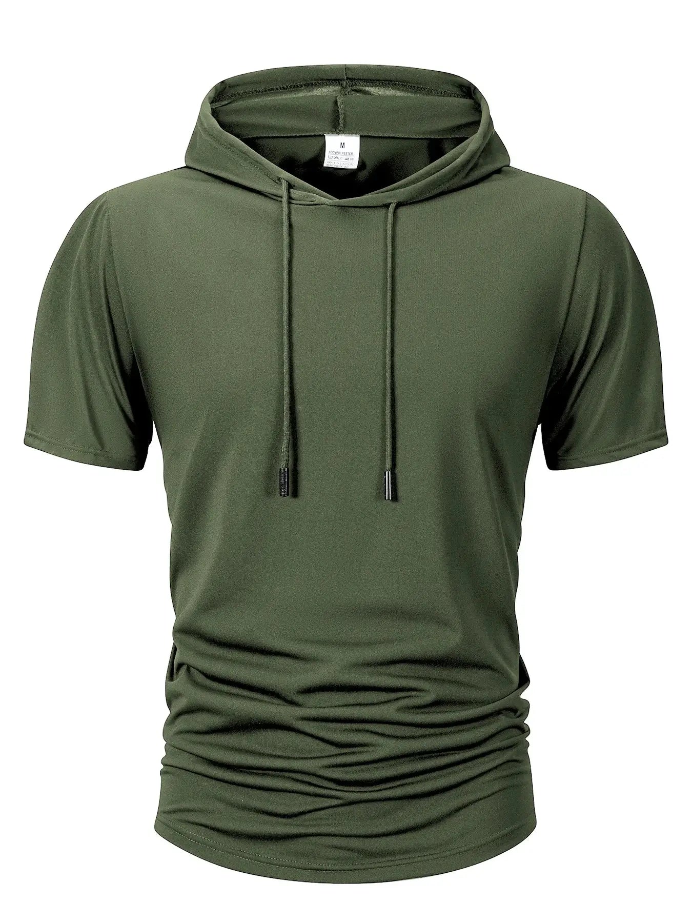 Men's Hooded T Shirt Lightweight Breathable Moisture Wicking Summer Casual Fitness Top