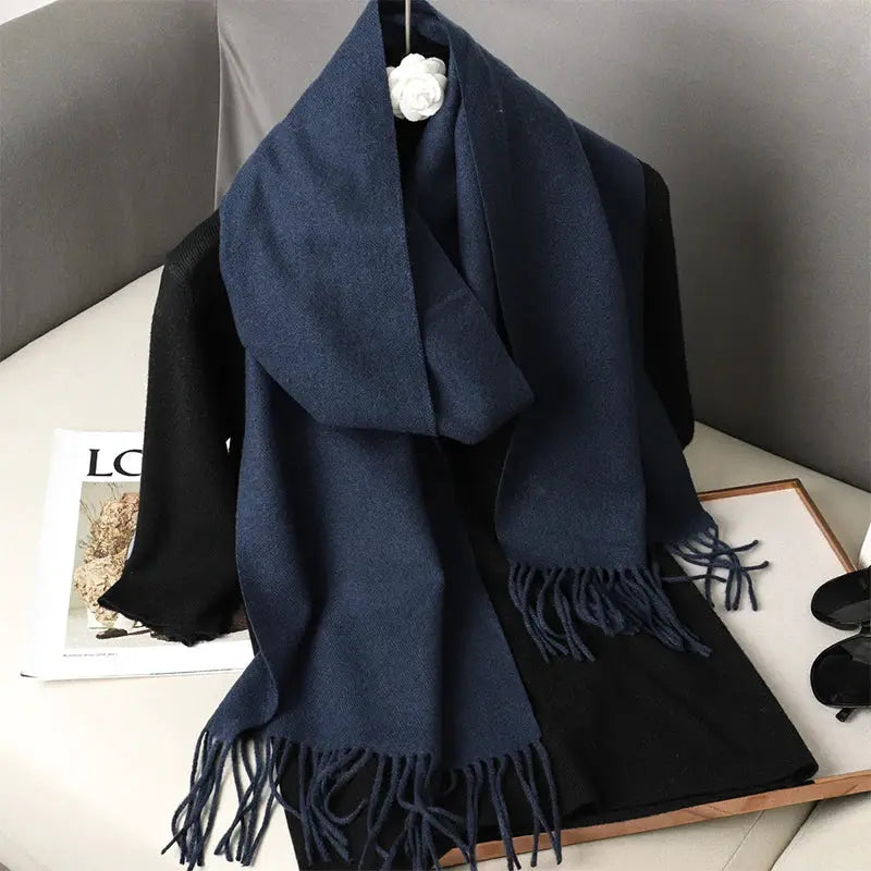 Brand 62 Womens Long Cashmere Blend Winter Scarf Hijab Shawl Wrap For Outdoor Warmth