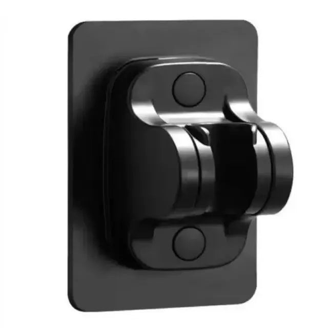 Shower hose wall mount bracket in black stainless steel