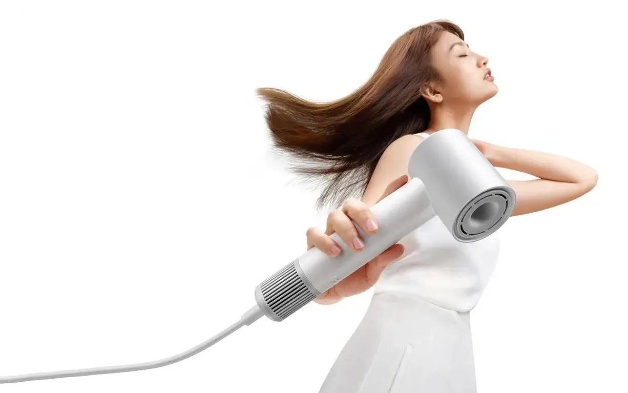 MIJIA H501 SE hair dryer in silver, handheld professional styling tool