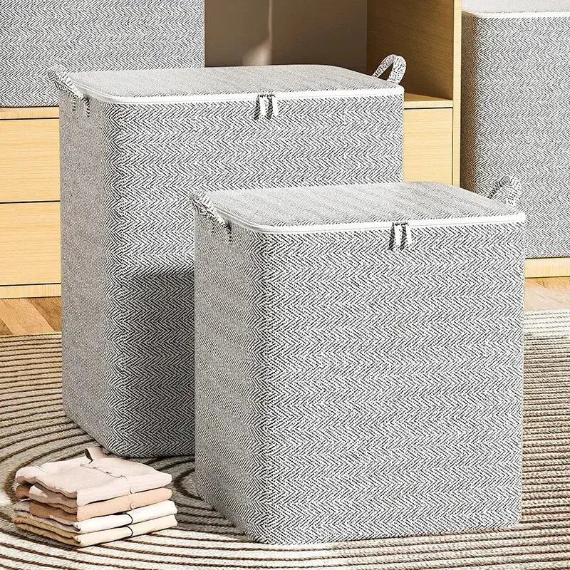 HomeHaven Large Capacity NonWoven Storage Bag For Closet And Wardrobe Durable Organizer For Quilts And Clothes