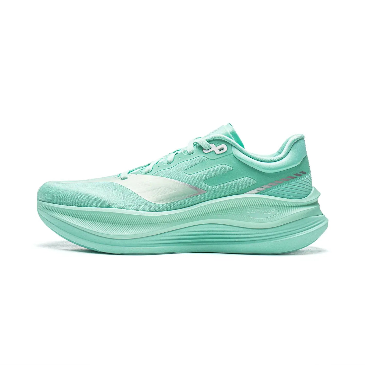 LiNing Yueying 5 Pro men’s running shoe in mint green with wide toe box and cushioned sole