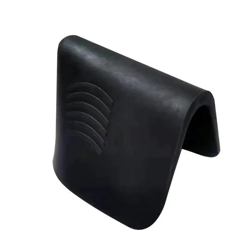 Rubber caulking finisher tool for tile grout, black ergonomic non-slip grip
