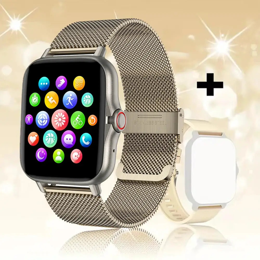 VitalTime Android Smartwatch 1.44 Inch Color Screen Bluetooth Calling Blood Oxygen BP Monitoring Health Tracking