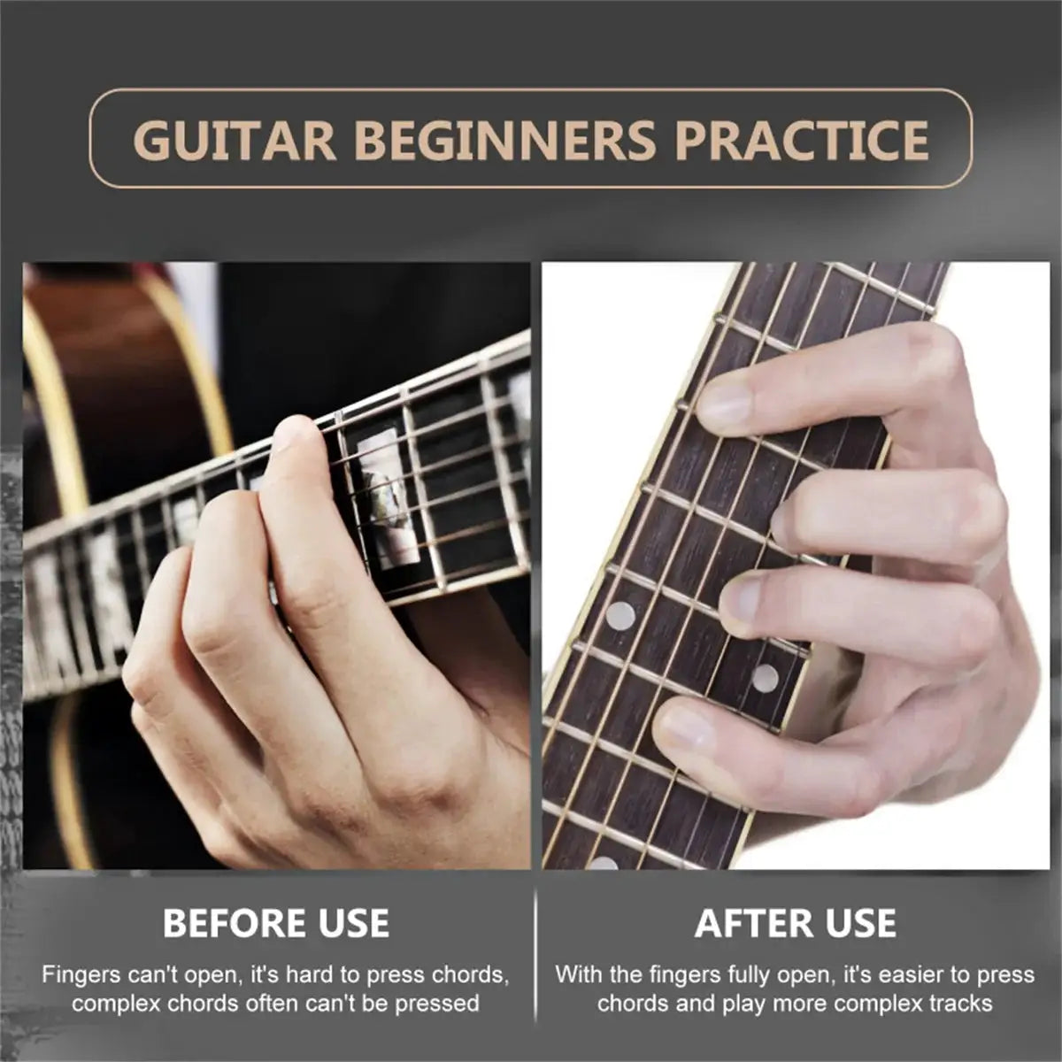 Musical Instrument Finger Expander For Guitar Training Span Trainer Hand Exerciser For Beginners And Musicians