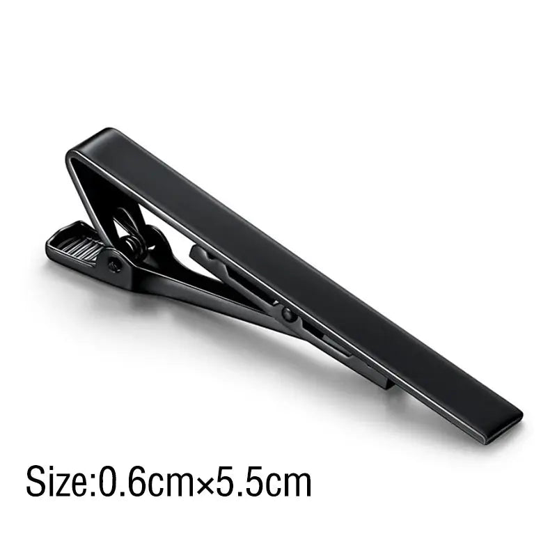 NobleMan Metal Tone Tie Clip Simple Bar Clasp Keeps Neckties Neat and Stylish for Men