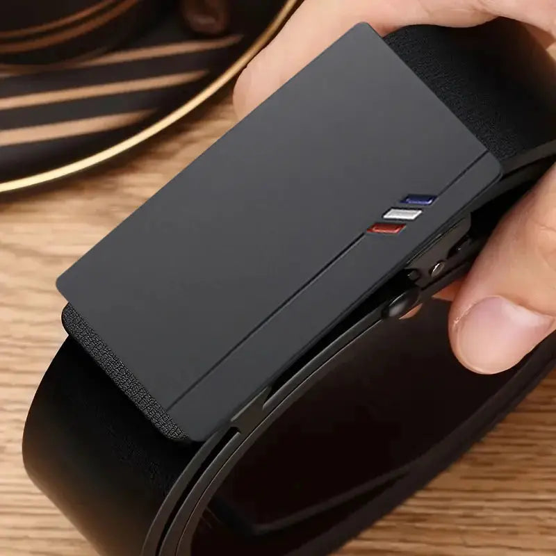 UrbanFlex Mens PU Leather Belt Automatic Buckle For Daily Wear Work Leisure And Parties