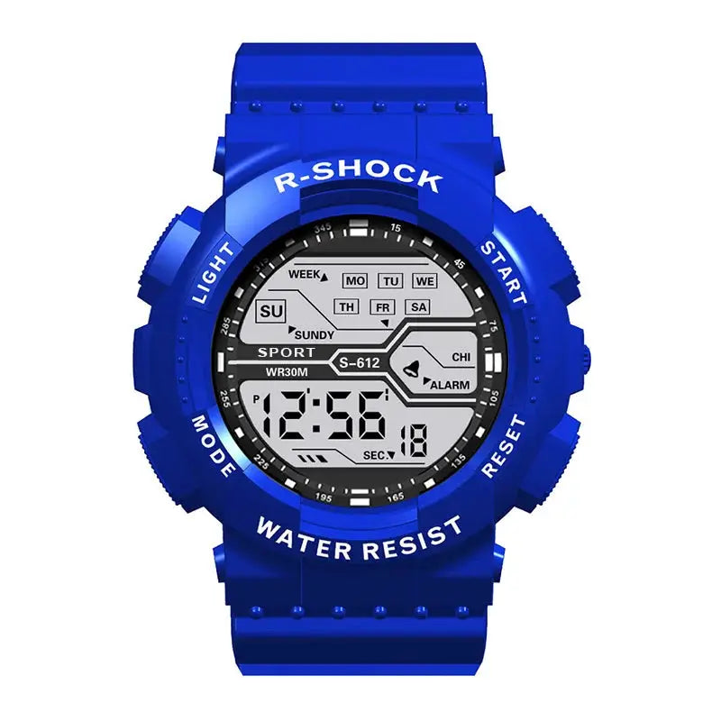 Summit Gear Outdoor Sport Mens Watch Multifunction Large Screen LED Display Waterproof Military Digital Wristwatch