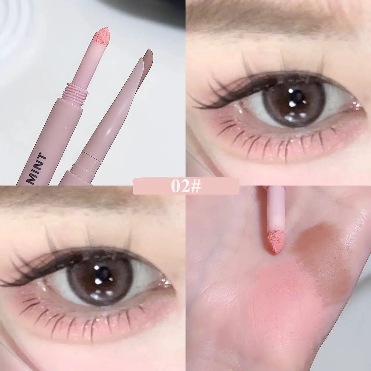 Sweetmint Meniscus Double Ended Eyeliner Shadow Two In One Eye Makeup Naturally Brightening Long Lasting