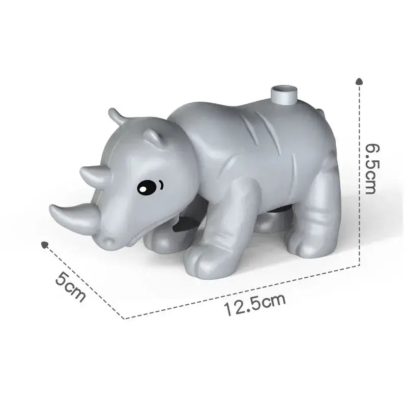 Big Building Blocks Zoo Animals Set Compatible Large Bricks For Kids Fun Assembly Toys Party Gift