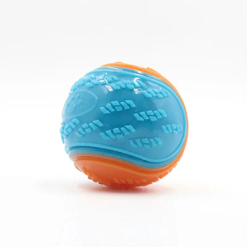 Dogs Interactive Toys Soft TPR Ball Squeaky Bite Resistant For Pet Teeth Cleaning