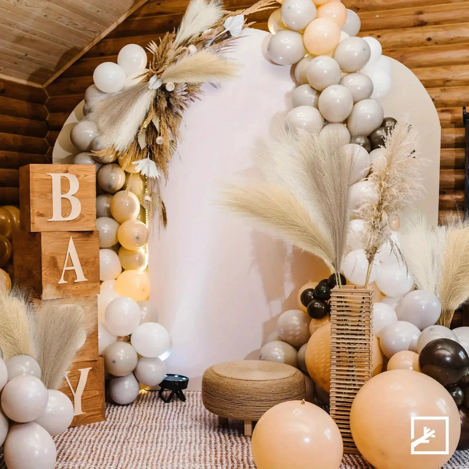 Simples Market 6pc artificial pampas grass decor reeds for DIY floral centerpieces, wedding and home decor