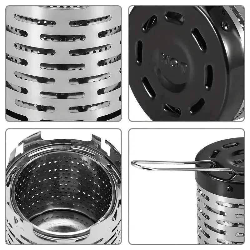Stainless Steel Heating Cover For Outdoor Camping Infrared Heater Cassette Baking Stove