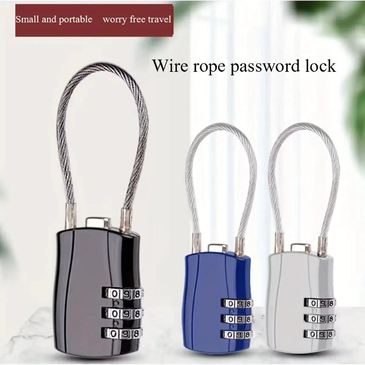 1 Piece Luggage Travel Lock for Luggage Lockers Gym Cabinets File Cabinets and Tool Boxes