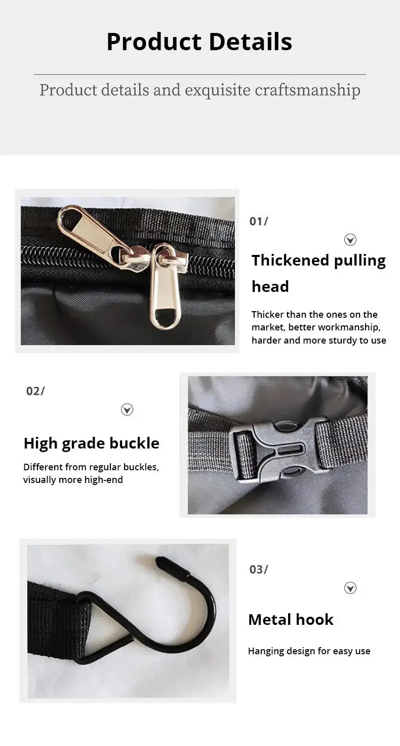 3-in-1 Travel Clothes Storage Hanging Bag by Simples Market, large-capacity garment organizer with hanging design