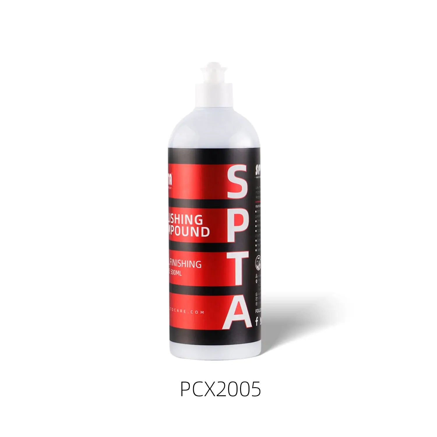 SPTA car scratch remover polishing wax bottle, Simples Market brand with red and black label