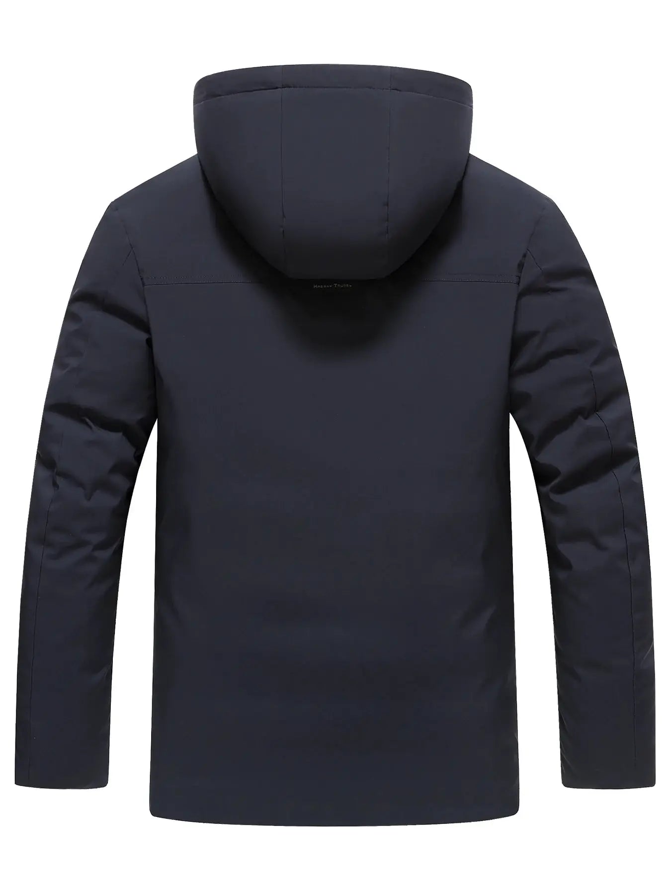 Men's navy cotton jacket with hood, casual business outerwear by Simples Market
