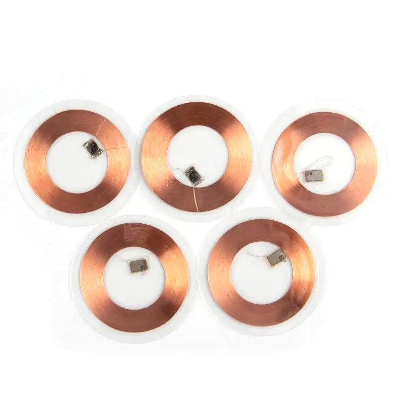 5 Pack 125KHz T5577 Writable Rewritable RFID Coin Cards Keyfob Ultra Thin Copper Coil Access Card