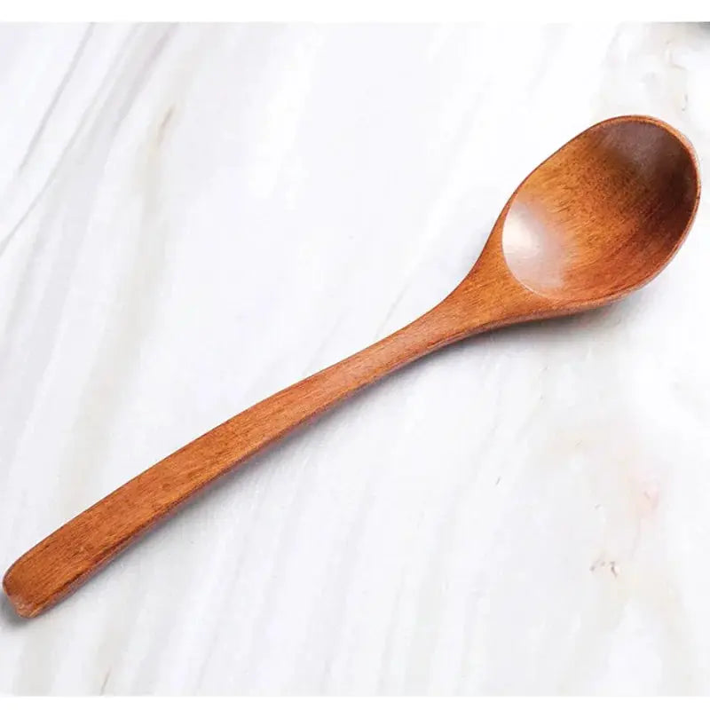 Bamboo Wooden Spoon Kitchen Utensil For Cooking Stirring Serving Eco Friendly Dinner Soup Teaspoon