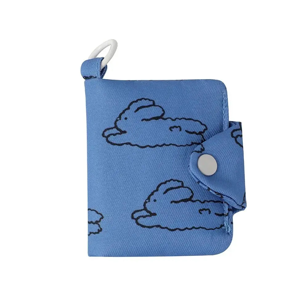 Cute Student Coin Purse Card Holder Floral Korean Fashion Wallet for Girls Portable Small Storage Bag