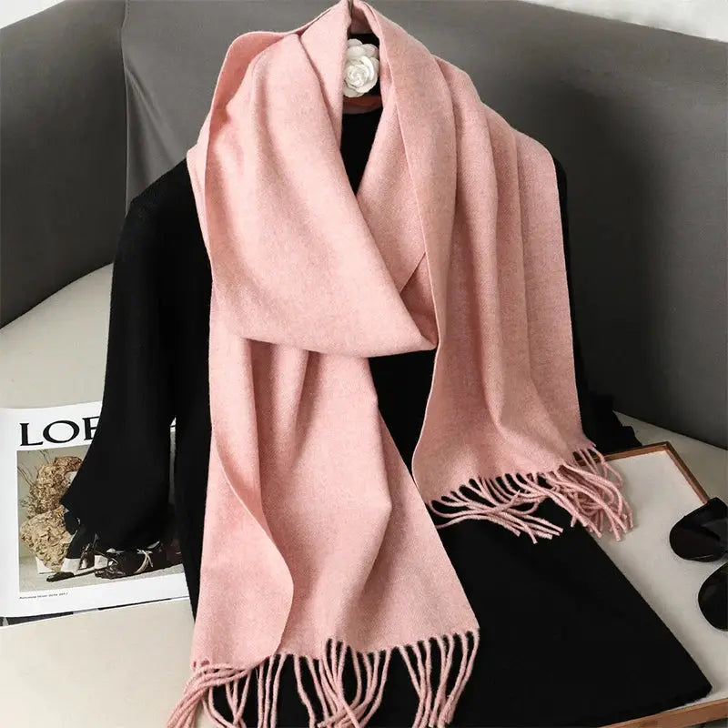 Brand 62 Womens Long Cashmere Blend Winter Scarf Hijab Shawl Wrap For Outdoor Warmth