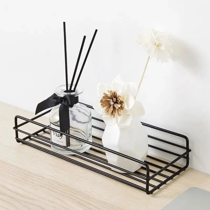NovaLine Corner Frame Iron Shelf For Bathroom And Kitchen Punch Free Mounted Storage Rack For Shower And Cabinet