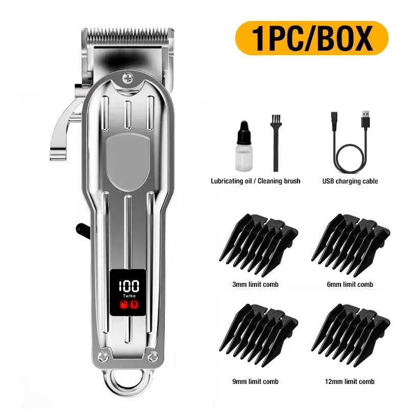 All Metal Blade Electric Hair Clipper For Home And Salon High Power Pet Grooming Tool