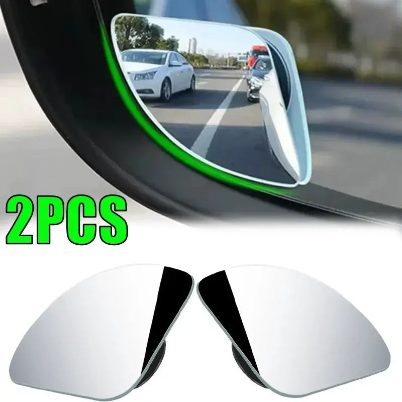 2 Piece Universal Fit Blind Spot Mirrors for Cars Wide Angle Rearview Mirror with 360 Degree Adjustable High Definition