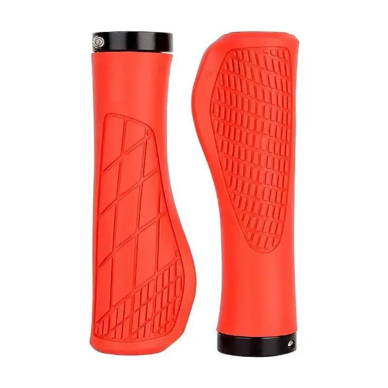MTB Bike Handlebar Grips Anti Skid Comfortable Soft Rubber Lockable Pair For Mountain Cycling