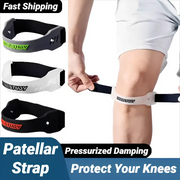 Adjustable PVC Knee Patellar Band Tendon Support Brace With Shock Absorption For Adults