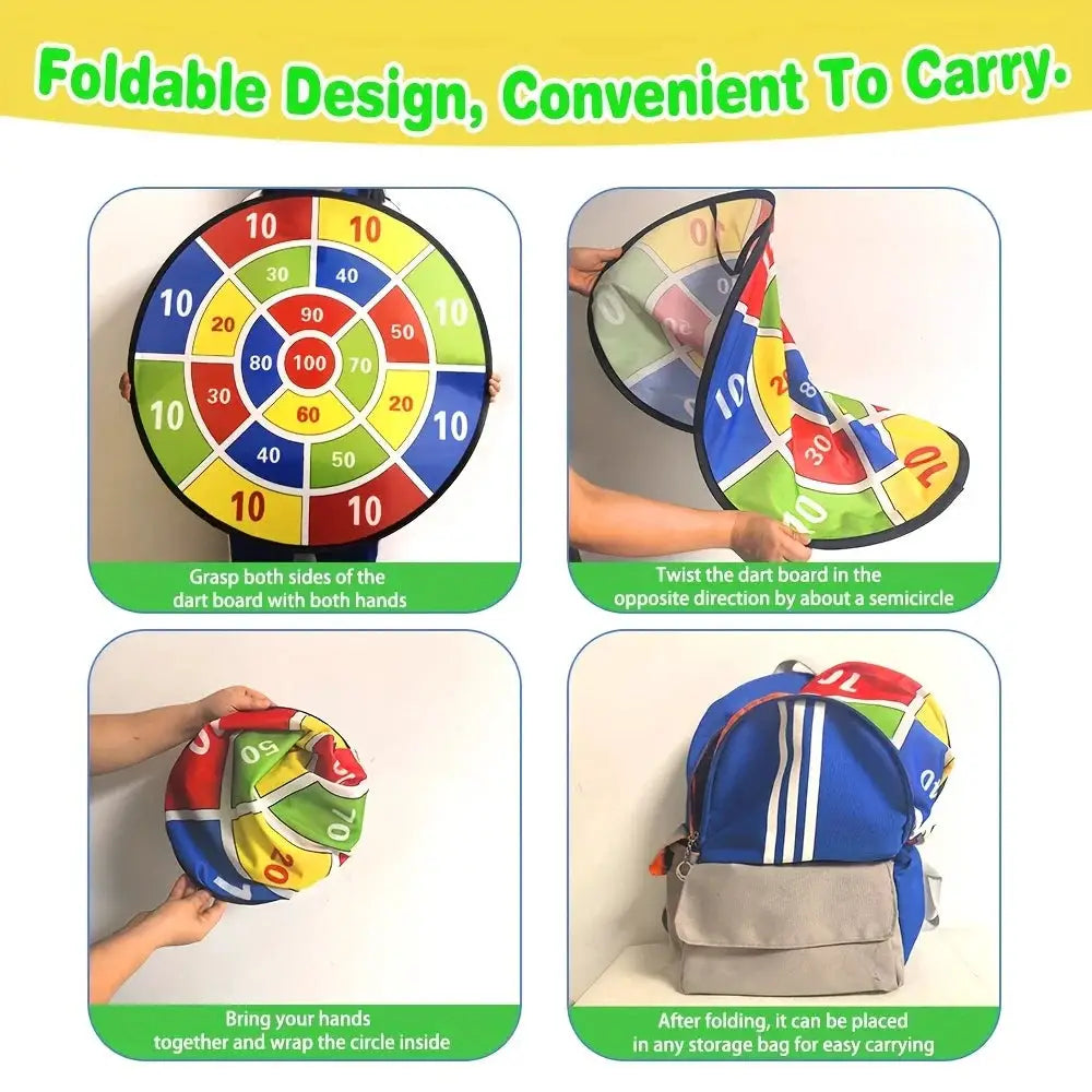 Montessori Throwing Slingshot Target Sticky Ball Dartboard Basketball Board Games Educational Outdoor Toy For Children