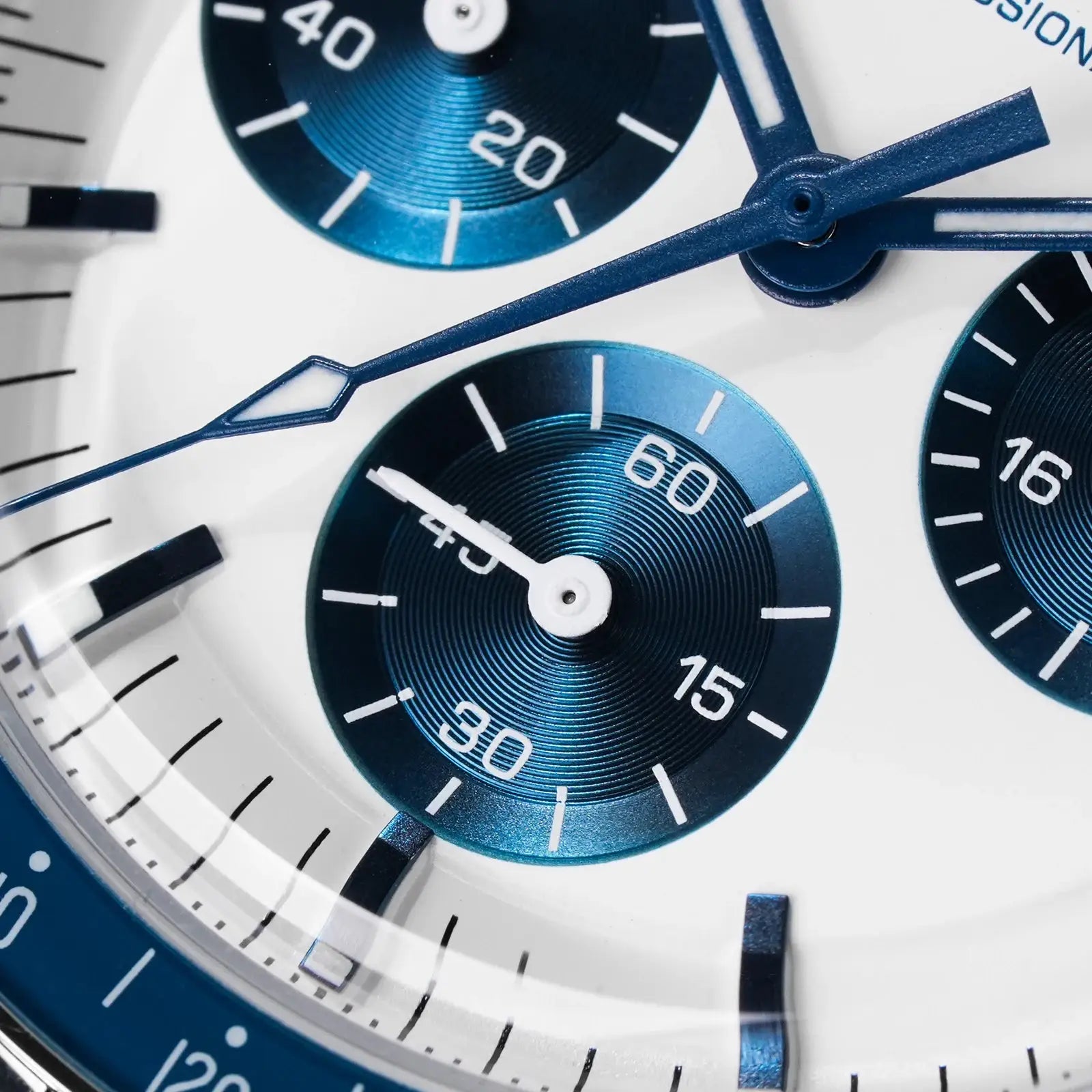 Watchdives WD1863 39mm chronograph watch with blue subdials, sapphire crystal, luminous hands